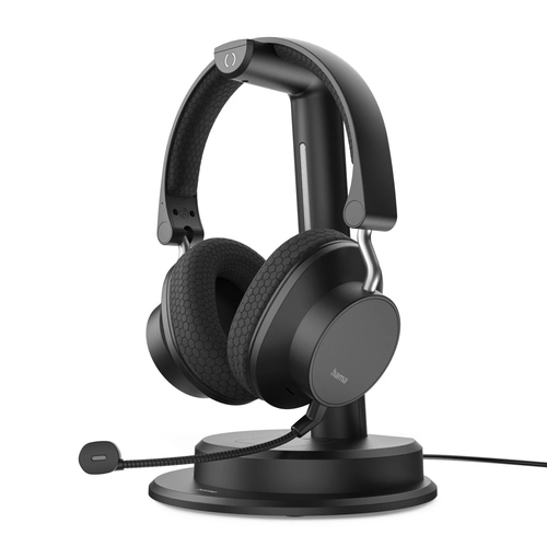Hama BT-900 Гарнитура Проводной и беспроводной Оголовье Офис/колл-центр USB Type-C Bluetooth Зарядная стойка Черный