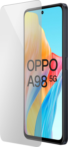 Mobiparts Tempered Glass Screen Protector Kenmerken: Tempered Glass Screen Protector voor Oppo A98 Gemaakt van gehard glas, beschermt tegen krassen,