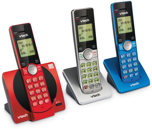 VTech CS6919-3 telephone DECT telephone Caller ID Silver, Red, Blue – image 3