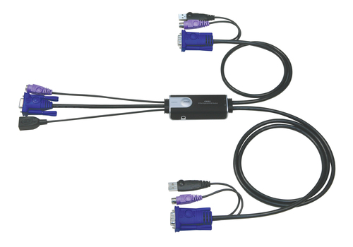ATEN CS52 KVM switch Black