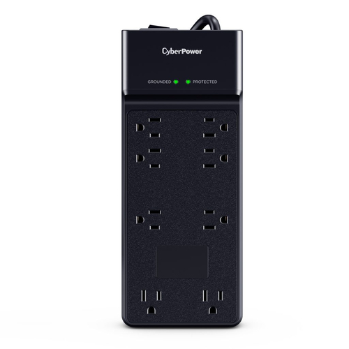 CYBERPOWER CSB806R1 SURGE 8 OUTLET 4800J 6FT CORD BLK