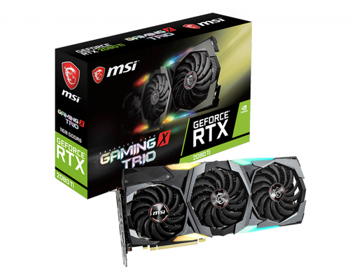 MSI GAMING RTX 2080TI X TRIO видеокарта NVIDIA GeForce RTX 2080 Ti 11 GB GDDR6