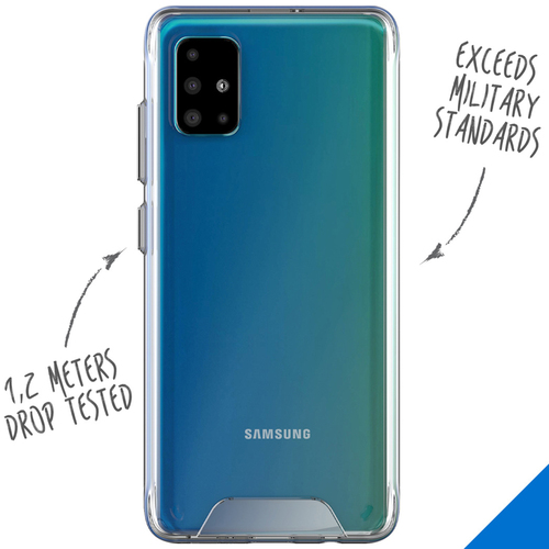 Accezz Xtreme Impact Backcover Samsung Galaxy A51 - Transparant, afbeelding 2