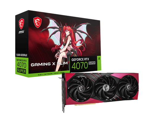 TARJETA DE VIDEO MSI GEFORCE RTX 4070 SUPER 12G GAMING X SLIM MLG - NULL