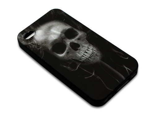 Sandberg Print Cover 4/4S Skull Smoke