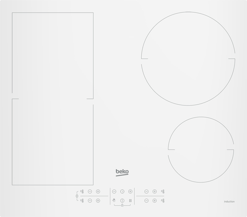 Beko HII64200FMTW Белый Встроенный 60 cm Плита с зонами индукции 4 зона(ы)