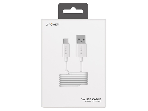 2-Power 1M USB-A to USB-C USB Cable, afbeelding 2