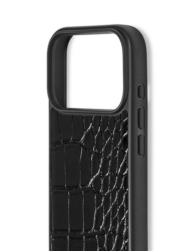 iDeal of Sweden Vegan Leather Case MagSafe iPhone 17 Pro Black Croco – image 2