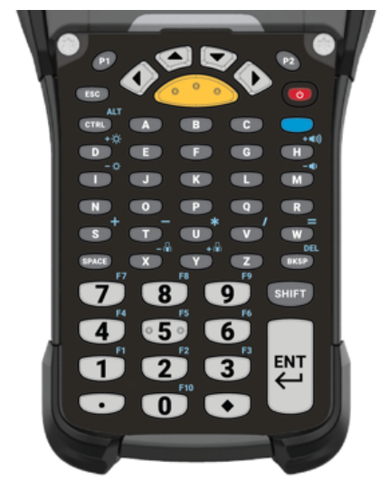 Zebra KYPD-MC9353ANR-01 mobile device keyboard Alphanumeric English Black, Grey