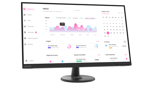 Lenovo D32-45 Monitor – image 3
