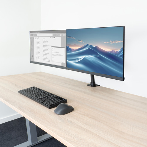 ACT AC8326 Monitorhalterung Schreibtischstütze 2 Bildschirme – Foto 2 von 10