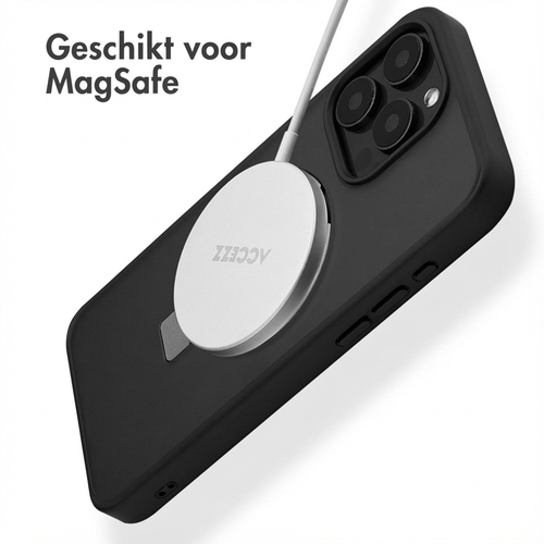 Accezz Ring Stand Backcover met MagSafe iPhone 15 Pro Max - Zwart, afbeelding 2