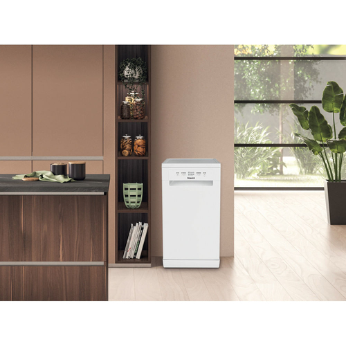 Hotpoint HP2FE10CS90WUK Slimline Dishwasher - White - E Rated, White - image 4