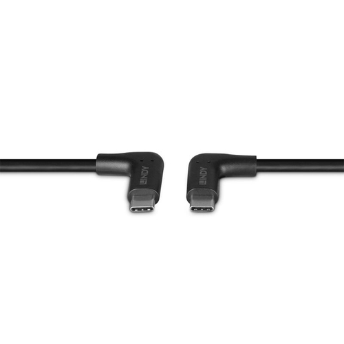 Lindy 32023 USB 3.2 Gen 2 10Gbps 60W USB Type-C (haaks) - USB Type-C (haaks) 1m, afbeelding 3