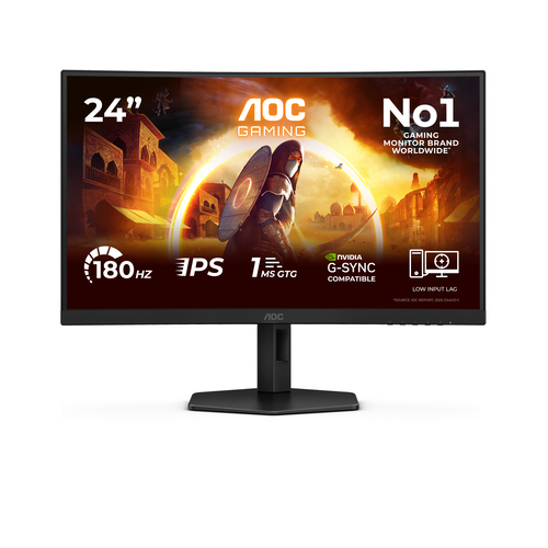 AOC 24G4XED 24-inch FHD Gaming Monitor, 180Hz Fast IPS