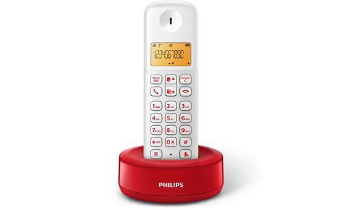 Philips D1301WR/96 telephone Caller ID Red, White – image 2