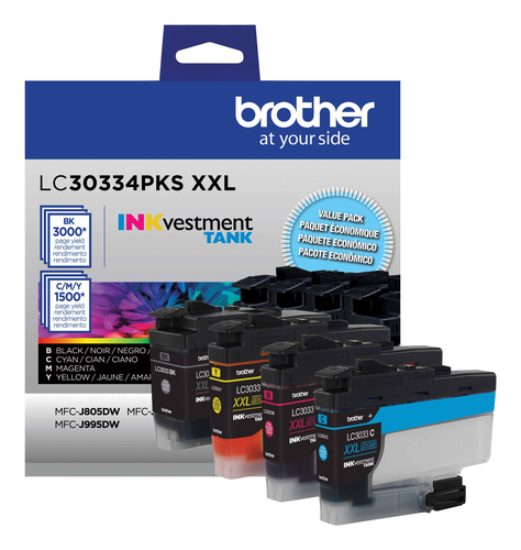 Brother LC30334PKS ink cartridge 4 pc(s) Original Extra (Super) High Yield Black, Cyan, Magenta, Yellow – image 3