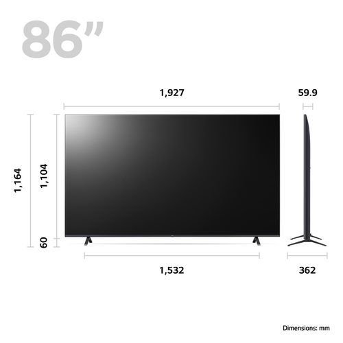 LG 86UR78006LB.AEK TV 2.18 m (86") 4K Ultra HD Smart TV Wi-Fi – image 4