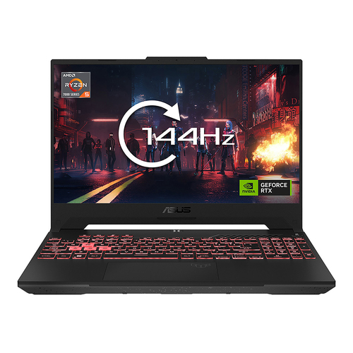 ASUS TUF Gaming A15 FA507NU-LP101W AMD Ryzen™ 5 7535HS Ноутбук 39,6 cm (15.6") Full HD 16 GB DDR5-SDRAM 512 GB Твердотельный накопитель (SSD) NVIDIA GeForce RTX 4050 Wi-Fi 6 (802.11ax) Windows 11 Home Серый