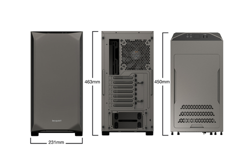 be quiet! Pure Base 500 Window Metallic Gray – image 2