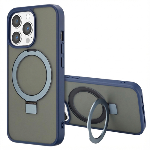 Accezz Ring Stand Backcover met MagSafe iPhone 13 Pro Max - Blue