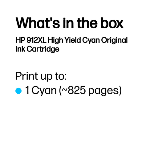 HP 912XL High Yield Ink Cartridge Cyan 9.9ml - image 3