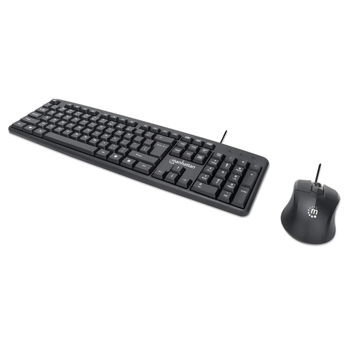 Manhattan Juego de teclado y mouse óptico, cableados imagen 1