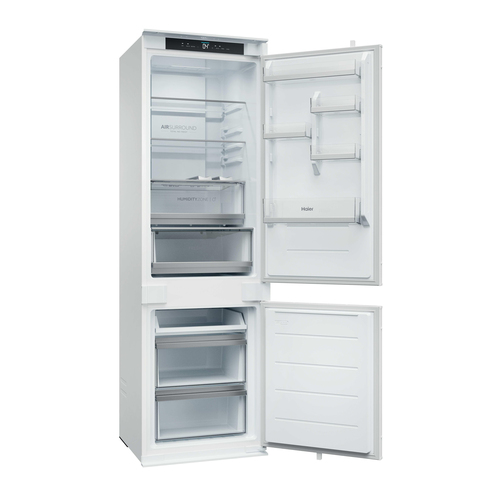 Haier HBW5518DK Integrated Smart 70/30 Fridge Freezer - Sliding Hinge, White - image 4