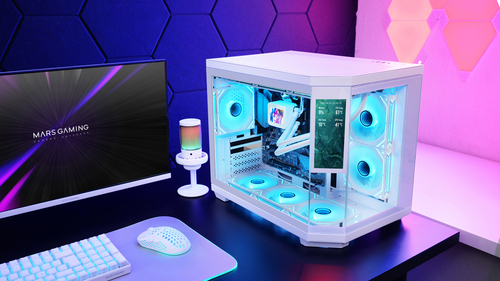 Mars Gaming MC3TCORELCDMW computer case Mini Tower White – image 8