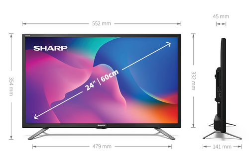 Sharp 24BI5EA TV 61 cm (24") HD Smart TV Wi-Fi Black – image 8