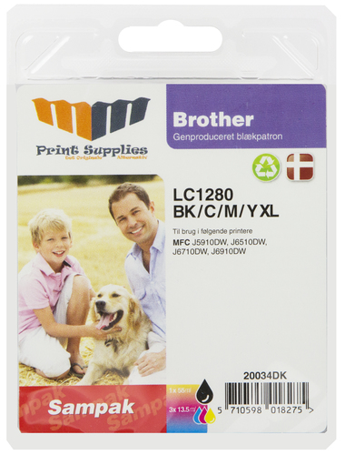 MM C/M/Y/K Inkjet Bundle (LC1280XL)