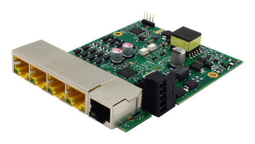 Brainboxes Embedded Industrial 5 Port PoE+ 10/100 Ethernet Switch – image 1