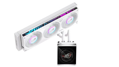 ASUS ROG STRIX SLC IV 360 ARGB LCD WHT Процессор All-in-one liquid cooler 12 cm Белый 1 шт