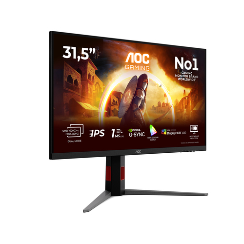 Aoc U32G4U 4K Ultra HD 31.5" Fast Ips Dual-Mode Gaming Monitor - Black - image 2