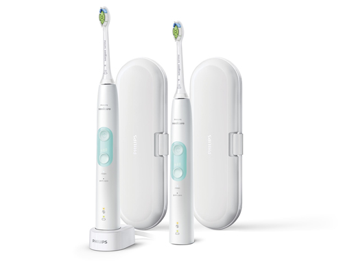 Philips HX6458/04 electric toothbrush Adult Sonic toothbrush Mint colour, White