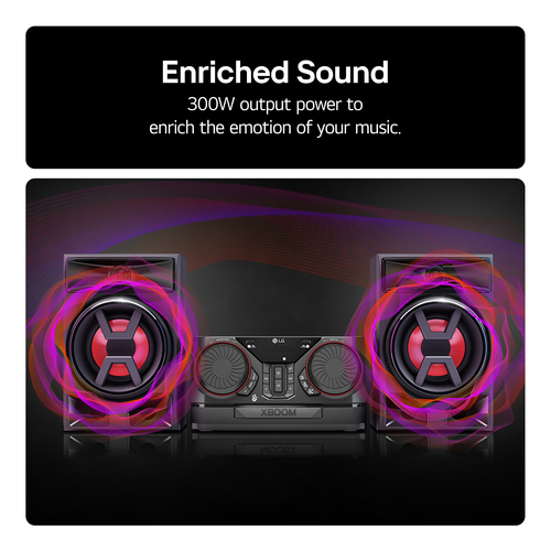 LG CK43N Mini Hi-Fi System 300 Watt in Black Black - image 6