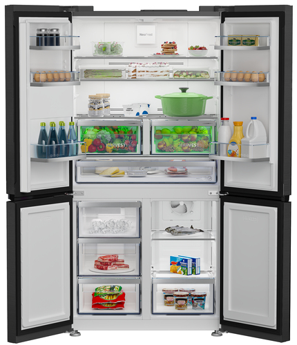 Beko GN1426240ZDXBRN Amerikaanse koelkast Zwart, afbeelding 3
