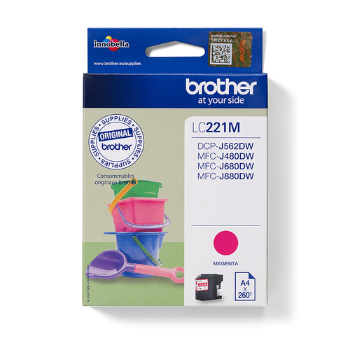 Brother LC221M Inkjet Cartridge Magenta LC221M - image 1