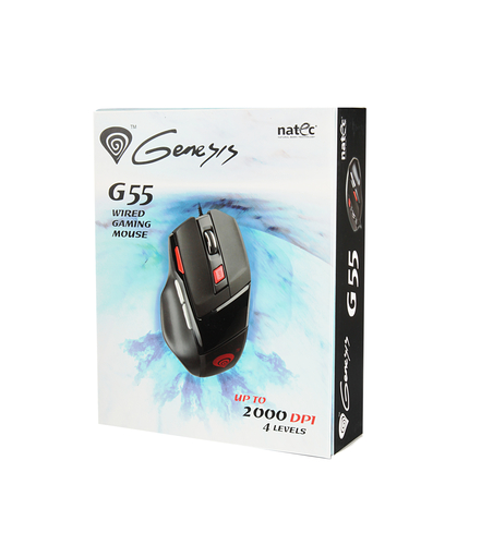 GENESIS G55 mouse Gaming Right-hand USB Type-A Optical 2000 DPI – image 4