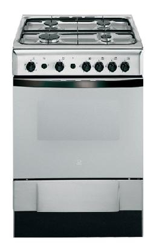 Indesit K6G210XG cooker Freestanding cooker Gas Stainless steel