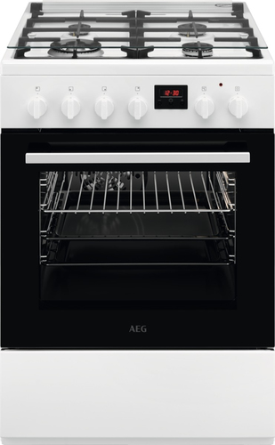 AEG CKB64411BW Freestanding cooker Electric Gas White