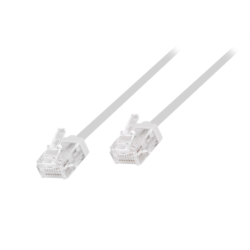 CQ3081U cable de red Blanco 7,5 m Cat6a U/UTP UTP Plano