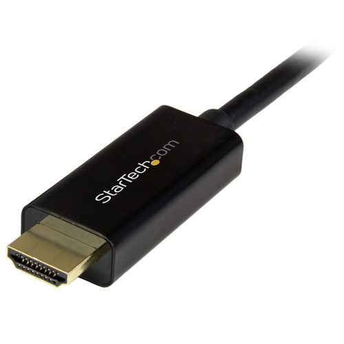 StarTech.com 6.5 ft / 2m DisplayPort to HDMI converter cable - 4K (DP2HDMM2MB) Videoadapterkabel 2m Sort – billede 2