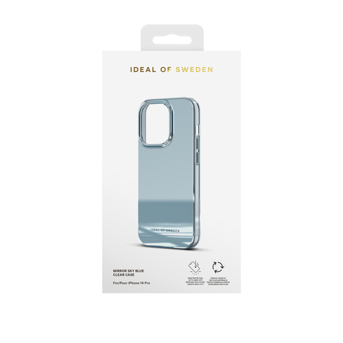 iDeal of Sweden Mirror Case iPhone 14 Pro Mirror Sky Blue – image 4