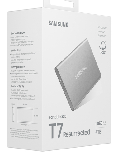 Samsung T7 Resurrected Portable SSD 4TB – Foto 10 von 10