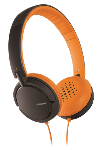 Philips SHL5001/10 headphones/headset Wired Head-band Black, Orange