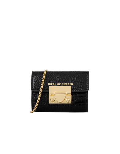 iDeal of Sweden Liv Padlock Wallet Neo Noir Croco