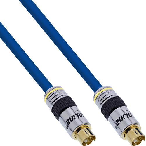 Product image: InLine S-VHS Video Cable Premium 4 Pin mini DIN male / male gold plated 1m