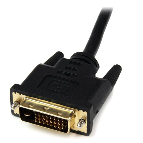 StarTech.com 8in HDMI to DVI-D Video Cable Adapter - HDMI Female to DVI Male - HDMI to DVI Dongle Adapter Cable (HDDVIFM8IN) Videoadapter 20.32cm Sort – billede 3