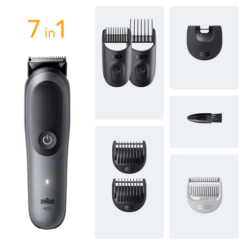 Braun AIO5520 7in1 Beard & Hair Clipper Multi-Grooming Kit - image 2